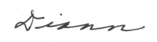 Diann Signature 2011